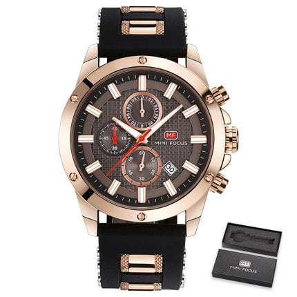 Men's Silicone and Stainless Steel Bracelet Watches - wnkrs