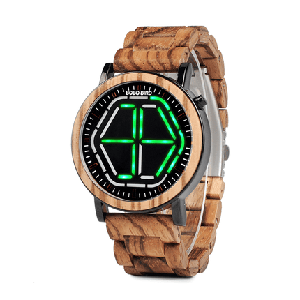 Wooden Digital Wristwatches for Men - wnkrs