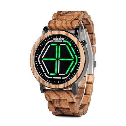 Wooden Digital Wristwatches for Men - wnkrs