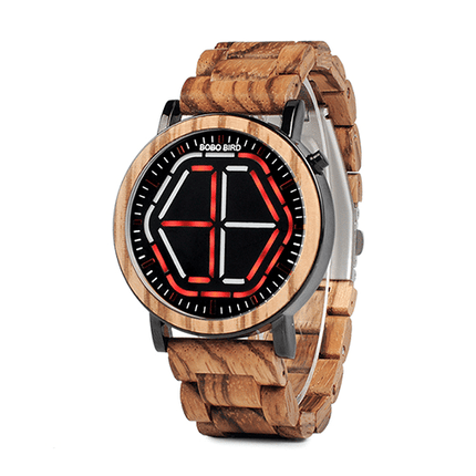 Wooden Digital Wristwatches for Men - wnkrs