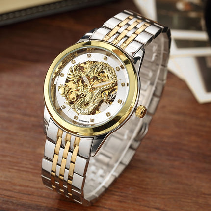 Men's Luxury Waterproof Dragon Decorated Watches - wnkrs