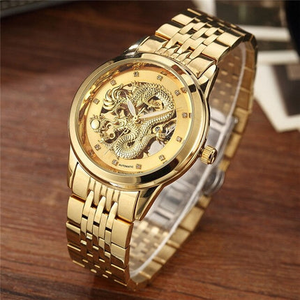 Men's Luxury Waterproof Dragon Decorated Watches - wnkrs