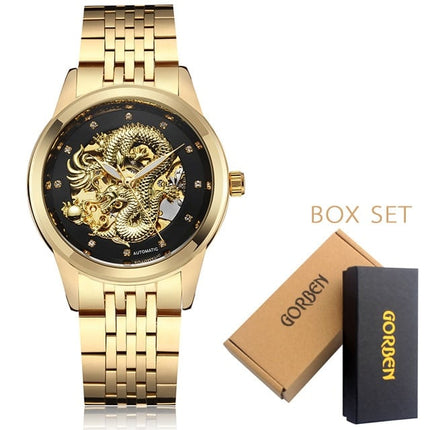 Men's Luxury Waterproof Dragon Decorated Watches - wnkrs