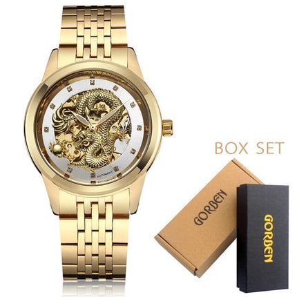 Men's Luxury Waterproof Dragon Decorated Watches - wnkrs