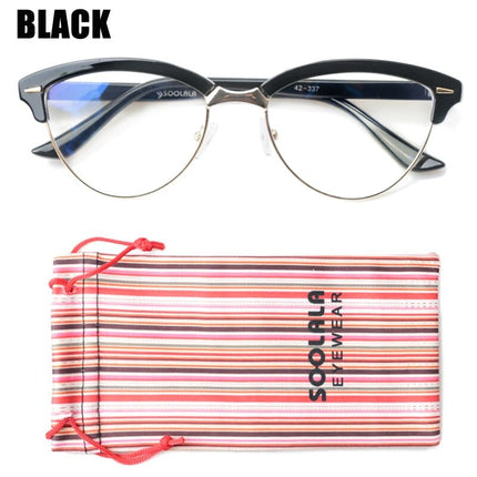 Women's Cat Eye Semi-Rimless Glasses - wnkrs