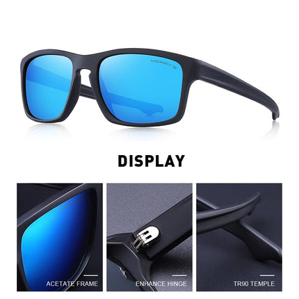 Men's Square Shaped Classic Polarized Sunglasses - wnkrs