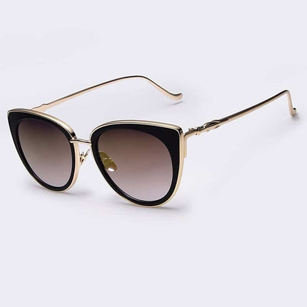 Women's Cat Eye Metal Frame Sunglasses - wnkrs