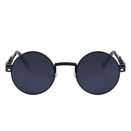 Women's Round Steampunk Sunglasses - wnkrs