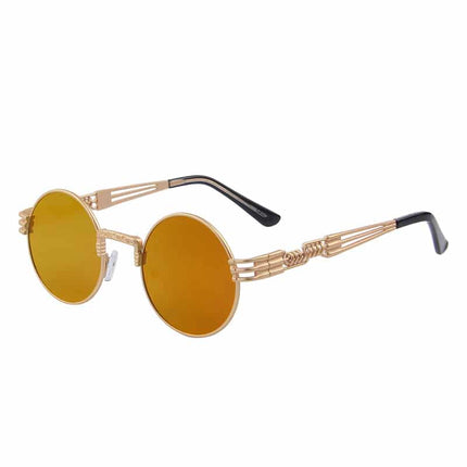 Women's Round Steampunk Sunglasses - wnkrs