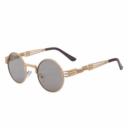 Women's Round Steampunk Sunglasses - wnkrs