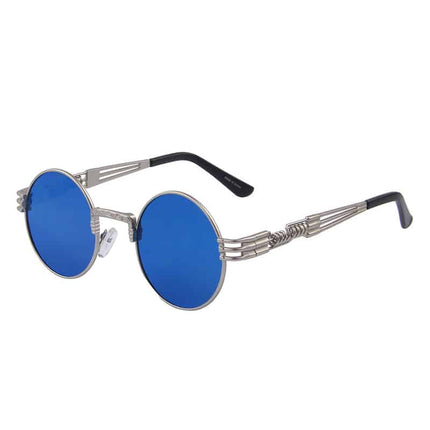 Women's Round Steampunk Sunglasses - wnkrs