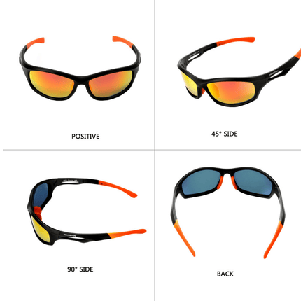 Men's Sport Style Sunglasses with Colorful Frame - wnkrs