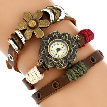 Women's Triple Bracelet Boho Watch - wnkrs
