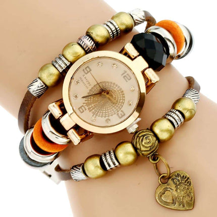 Women's Triple Bracelet Boho Watch - wnkrs