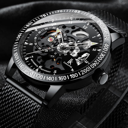 Men's Mesh Braided Skeleton Watch - wnkrs