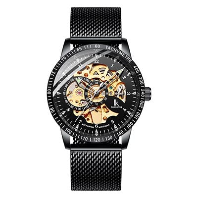 Men's Mesh Braided Skeleton Watch - wnkrs