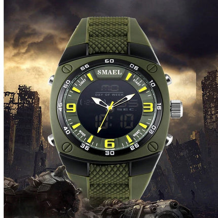 Men's Military Style Wide Bracelet Watches - wnkrs