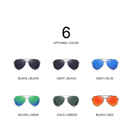 Men's Classic Pilot HD Polarized Sunglasses - wnkrs
