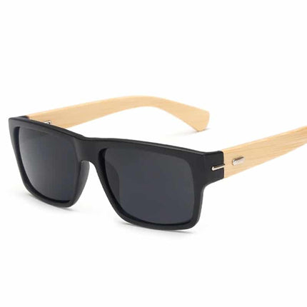 Men's Retro Wayfarer Bamboo Sunglasses - wnkrs