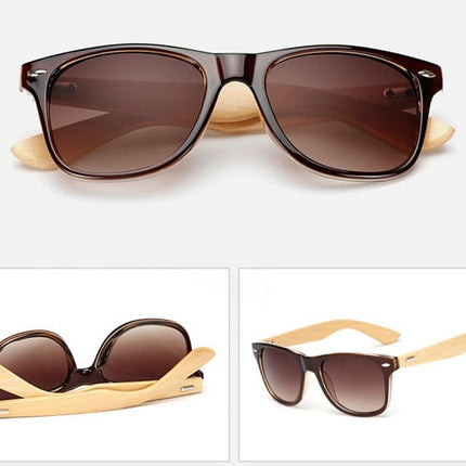 Men's Vintage Style Wooden Sunglasses - wnkrs
