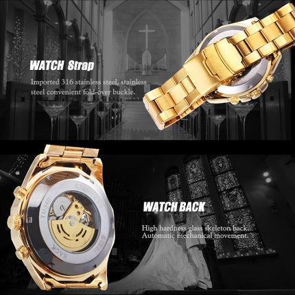Business Men's Mechanical Automatic Skeleton Watches - wnkrs