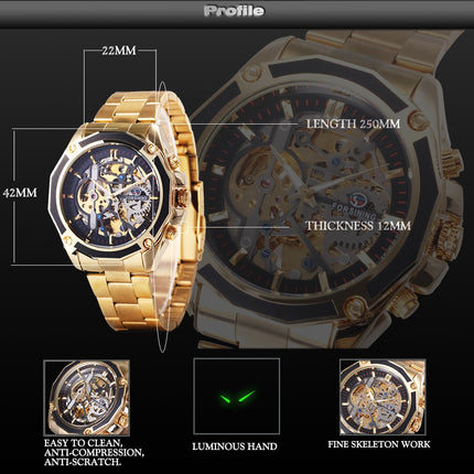 Business Men's Mechanical Automatic Skeleton Watches - wnkrs