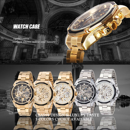 Business Men's Mechanical Automatic Skeleton Watches - wnkrs