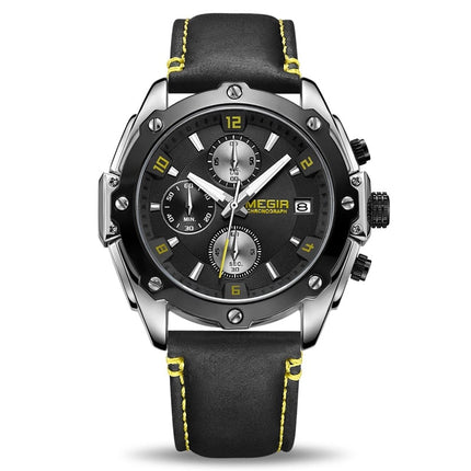 Casual Quartz Watches for Men with Leather Strap - wnkrs