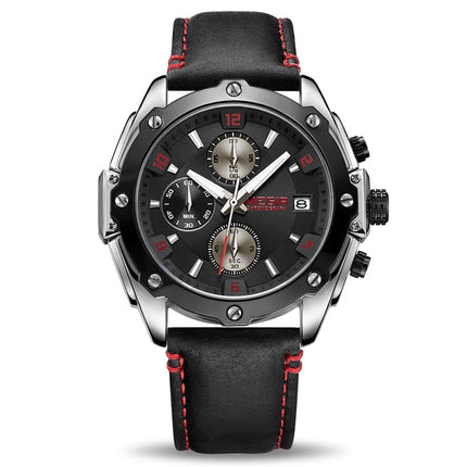 Casual Quartz Watches for Men with Leather Strap - wnkrs