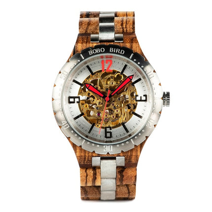 Men's Round Shaped Wooden Watch - wnkrs