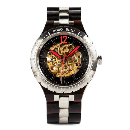 Men's Round Shaped Wooden Watch - wnkrs