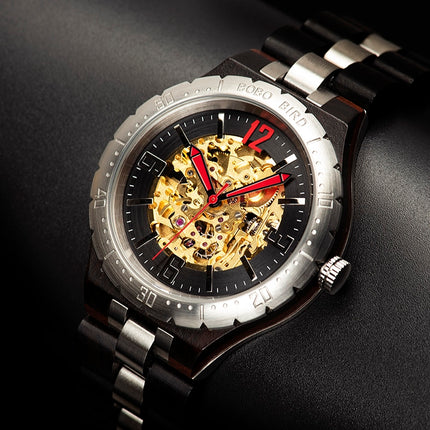 Men's Round Shaped Wooden Watch - wnkrs
