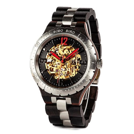 Men's Round Shaped Wooden Watch - wnkrs