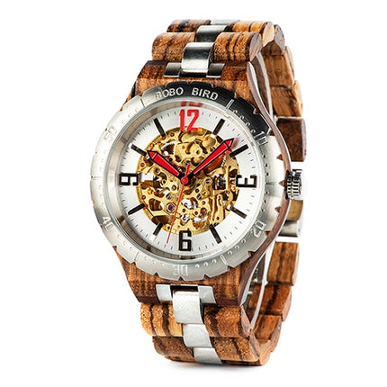 Men's Round Shaped Wooden Watch - wnkrs