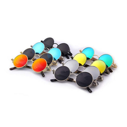 Vintage Mirrored Round Sunglasses for Men - wnkrs
