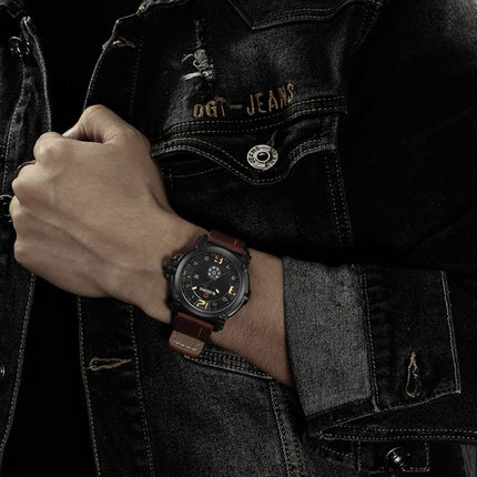 Luxury Sport Leather Strap Quartz Watch - wnkrs
