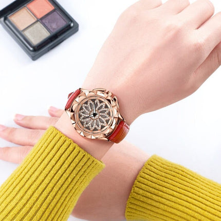 Women's Crystal Flower Watches - wnkrs