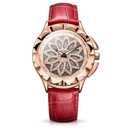 Women's Crystal Flower Watches - wnkrs