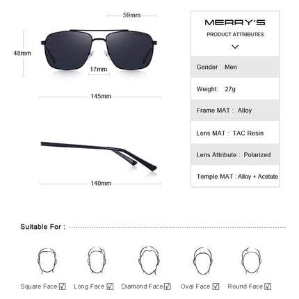 Men's Classic Aviator Sunglasses - wnkrs