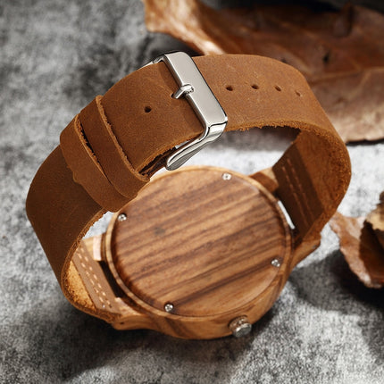Geometric Printed Bamboo Wood Women's Watches - wnkrs