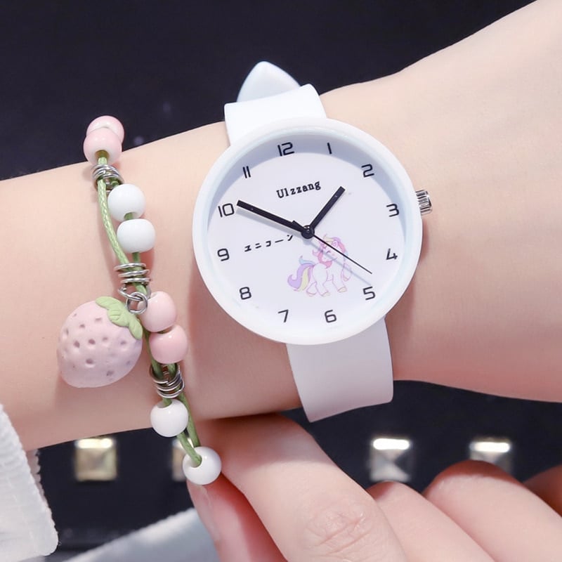 Cute UnicornPatterned Quartz Wristwatches