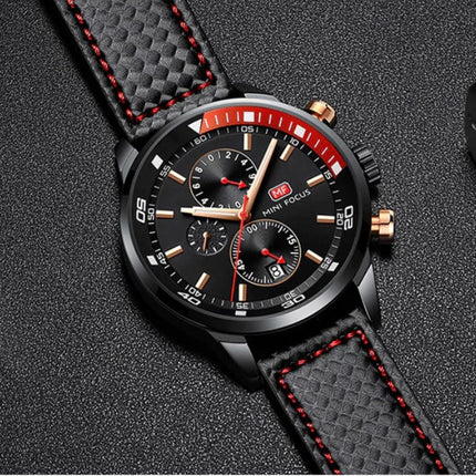 Men's Plaid Leather Strap Watches - wnkrs