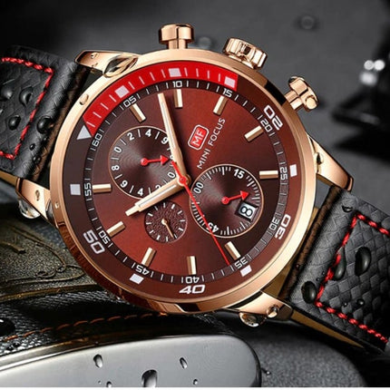 Men's Plaid Leather Strap Watches - wnkrs