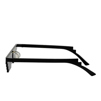 Men's Funny Pixel Themed Black Sunglasses - wnkrs