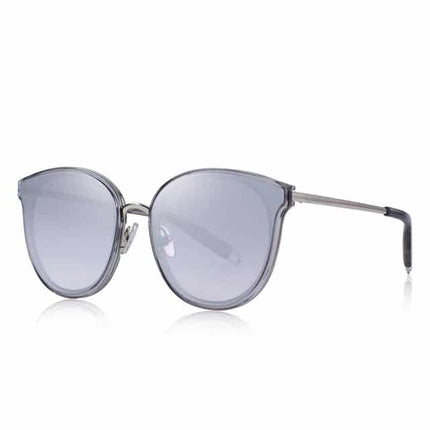Women's Gold and Black Cat Eye Shaped Sunglasses - wnkrs