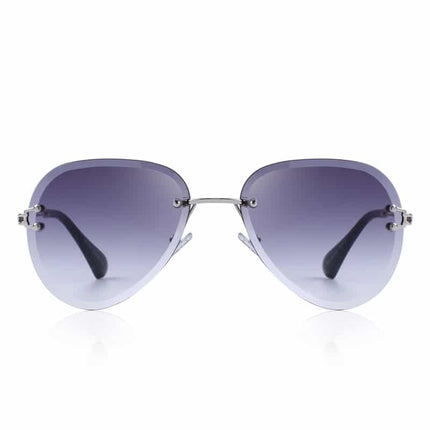 Women's Rimless Pilot Sunglasses - wnkrs