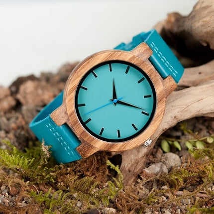 Men's Blue Leather Watch - wnkrs