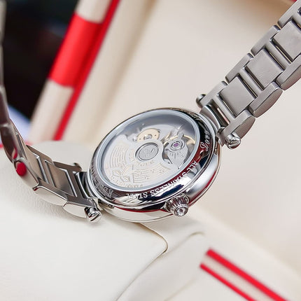 Women's Stainless Steel Diamond Automatic Wristwatch - wnkrs