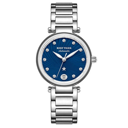 Women's Stainless Steel Diamond Automatic Wristwatch - wnkrs