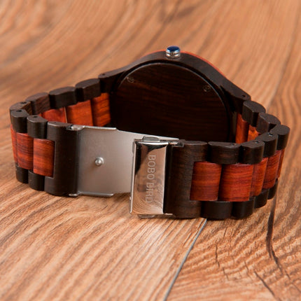 Men's Striped Wooden Watches - wnkrs